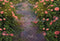 Kate Saint Valentin Fleurs Rose Pierre Sol Toile de fond conçue par Kate Image - Kate Backdrop FR
