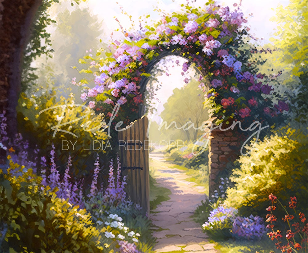 Kate Printemps Arche Chemin Toile de fond conçue par Lidia Redekopp - Kate Backdrop FR