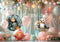 Kate Rêveur Sirène Conte de fée Ballons Toile de fond conçue par Laura Bybee - Kate Backdrop FR