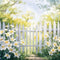 Kate Printemps Forêt Fleur Clôture en bois Toile de fond conçue par GQ - Kate Backdrop FR