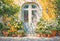 Kate Printemps Ensoleillé Fleurs Jaune Mur Porte Toile de fond conçue par GQ - Kate Backdrop FR