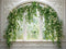 Kate Printemps Plante verte Vintage Fenêtre en arc Toile de fond conçue par Emetselch - Kate Backdrop FR