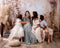 Kate Bohème Art abstrait Fleur Roseau Gris clair Toile de fond conçue par Emetselch - Kate Backdrop FR