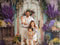 Kate Printemps Lavande Fleurs Porte en bois Toile de fond conçue par Emetselch - Kate Backdrop FR