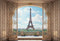 Kate Rétro Porte en arc Balcon Tour de Paris Toile de fond conçue par Emetselch - Kate Backdrop FR
