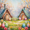Kate Pâques Œufs Fleur Prairie Forêt Cabane Toile de fond conçue par Emetselch - Kate Backdrop FR