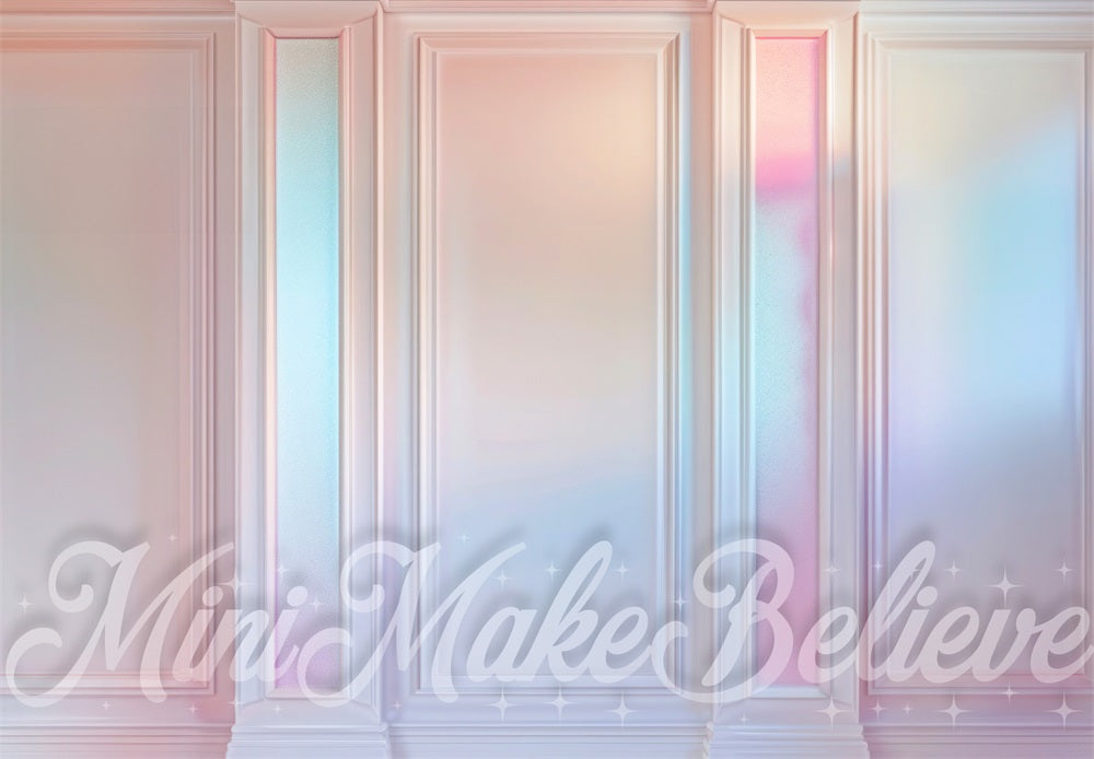 Kate Rose Irisé Mur Rétro Portrait Toile de fond conçue par Mini MakeBelieve - Kate Backdrop FR
