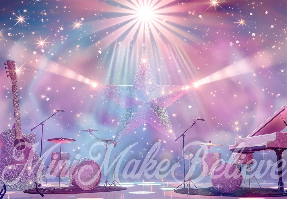 Kate Swift Femelle Scène Rock-Pop Toile de fond conçue par Mini MakeBelieve - Kate Backdrop FR
