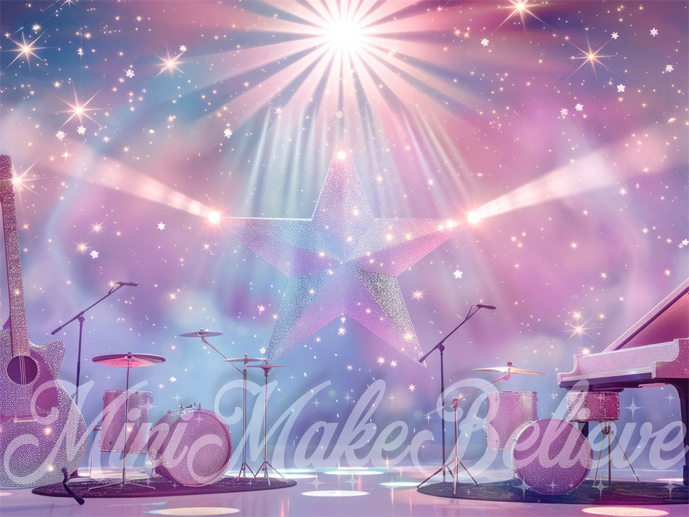 Kate Swift Femelle Scène Rock-Pop Toile de fond conçue par Mini MakeBelieve - Kate Backdrop FR
