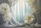 Kate Fleurs épanouies Blanc Rideau Fête des mères Toile de fond conçue par Emetselch - Kate Backdrop FR