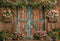 Kate Printemps Fleurs Brun Mur en bois Porte Toile de fond conçue par Emetselch - Kate Backdrop FR