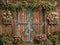 Kate Printemps Fleurs Brun Mur en bois Porte Toile de fond conçue par Emetselch - Kate Backdrop FR
