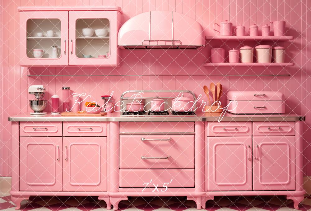 Kate Cuisine Moderne Rose Toile de fond conçue par Chain Photographie - Kate Backdrop FR