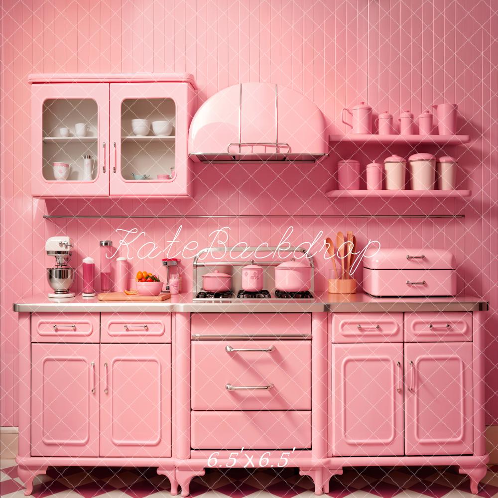 Kate Cuisine Moderne Rose Toile de fond conçue par Chain Photographie - Kate Backdrop FR