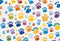 Kate Pattes Coloré Animal de compagnie Toile de fond conçue par Chain Photographie - Kate Backdrop FR