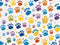 Kate Pattes Coloré Animal de compagnie Toile de fond conçue par Chain Photographie - Kate Backdrop FR