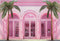 Kate Été Rose Magasin Rétro Arche Fenêtre Toile de fond conçue par Chain Photographie - Kate Backdrop FR