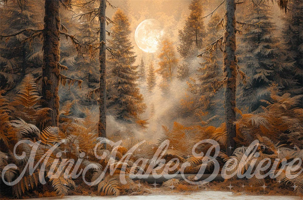 Kate Automne Coucher de soleil Marron Forêt Toile de fond conçue par Mini MakeBelieve - Kate Backdrop FR