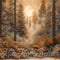 Kate Automne Coucher de soleil Marron Forêt Toile de fond conçue par Mini MakeBelieve - Kate Backdrop FR