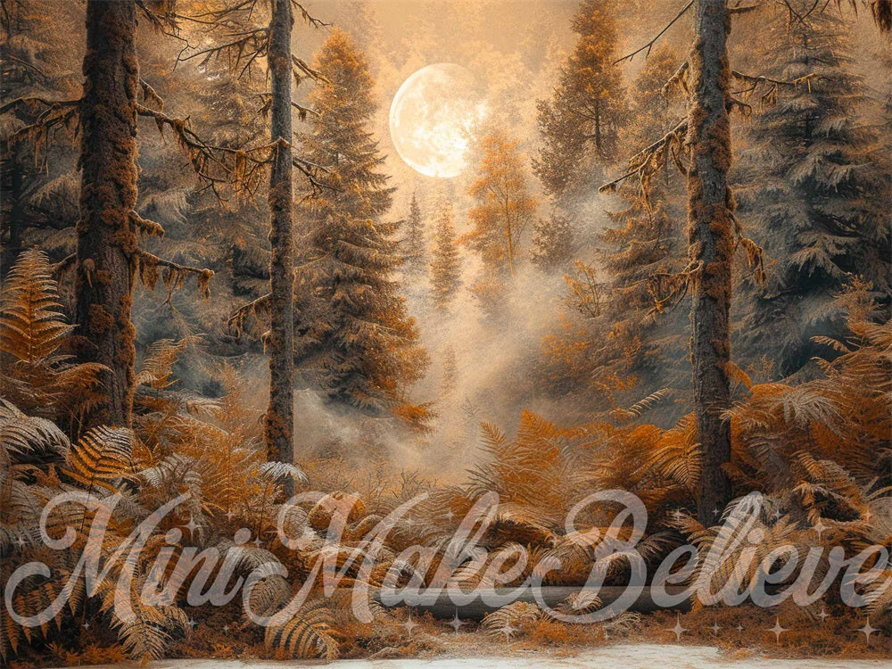 Kate Automne Coucher de soleil Marron Forêt Toile de fond conçue par Mini MakeBelieve - Kate Backdrop FR