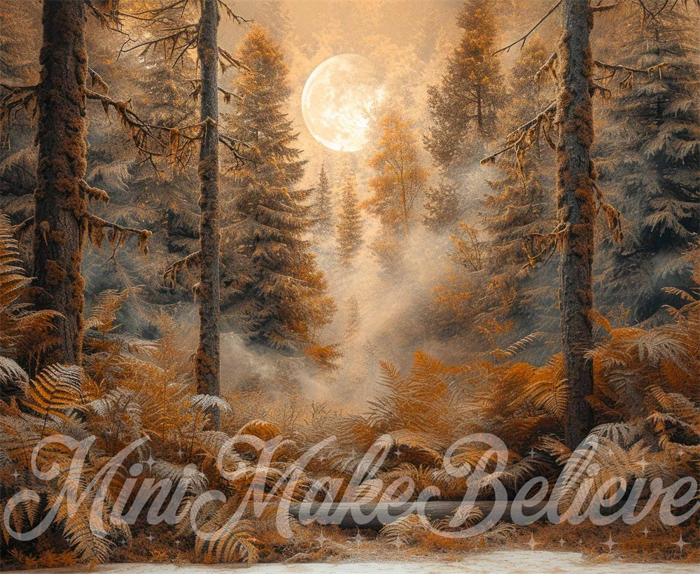 Kate Automne Coucher de soleil Marron Forêt Toile de fond conçue par Mini MakeBelieve - Kate Backdrop FR