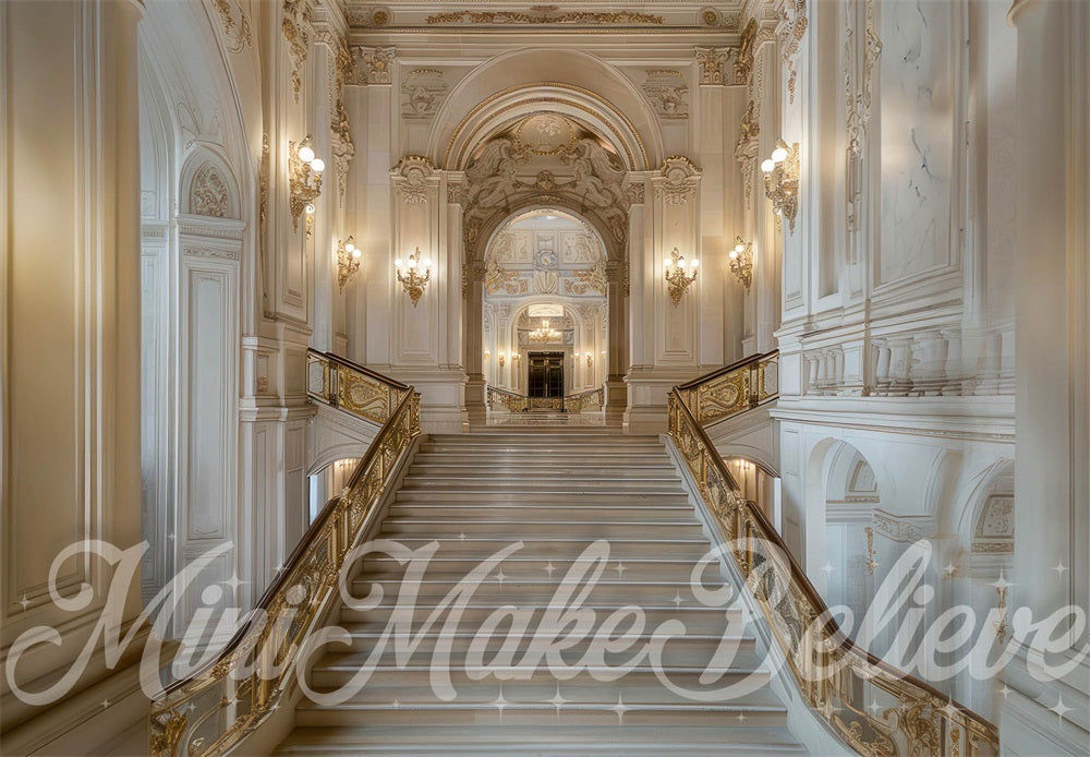 Kate Printemps Escaliers en marbre Intérieur Toile de fond conçue par Mini MakeBelieve