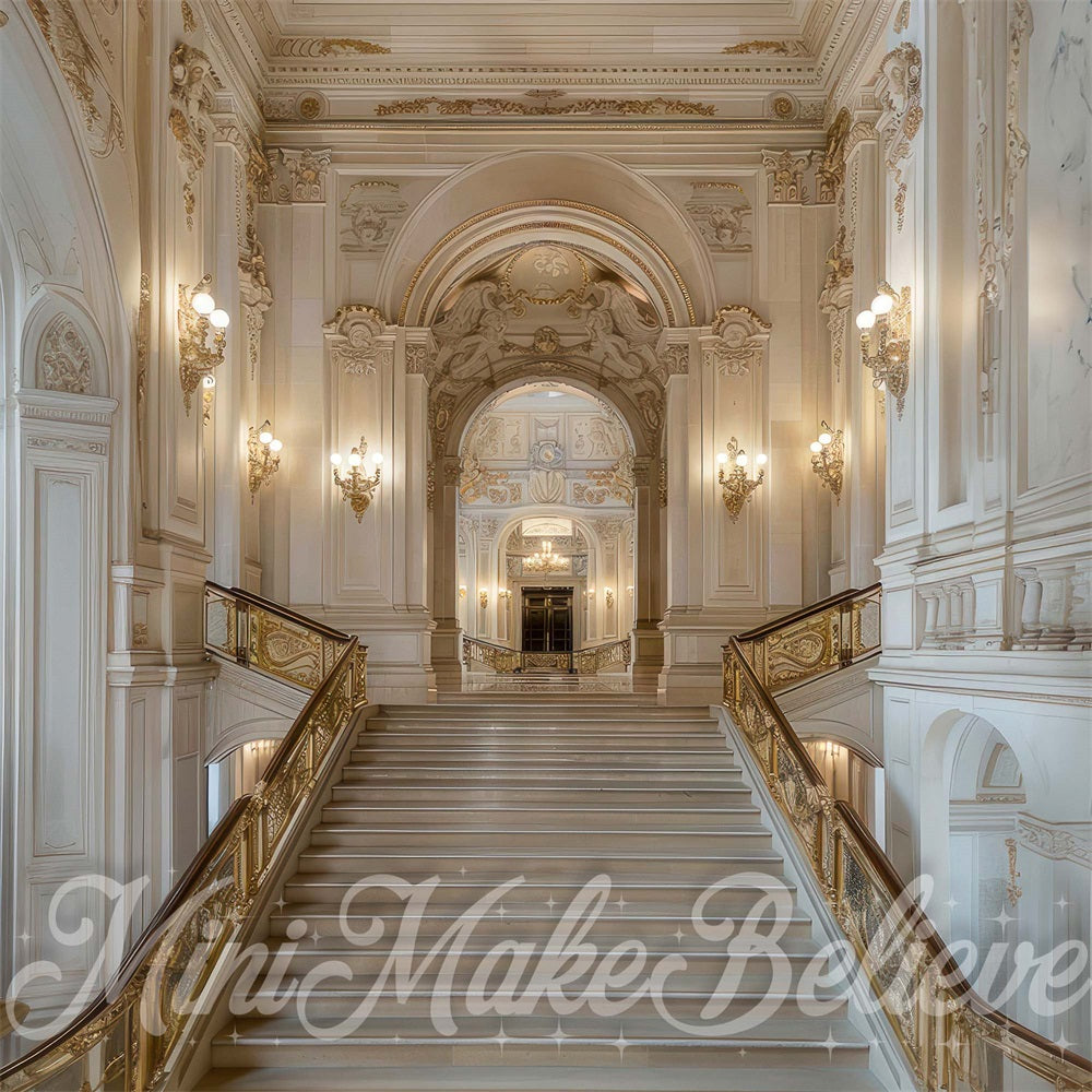 Kate Printemps Escaliers en marbre Intérieur Toile de fond conçue par Mini MakeBelieve