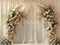 Kate Arche Floral Rideaux Blanc Mariage Toile de fond conçue par Emetselch - Kate Backdrop FR