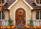Kate Automne Chalet Citrouille Toile de fond conçue par Mini MakeBelieve - Kate Backdrop FR