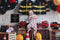 Kate Anniversaire Pompiers Voiture-jouet Uniforme Toile de fond conçue par GQ - Kate Backdrop FR