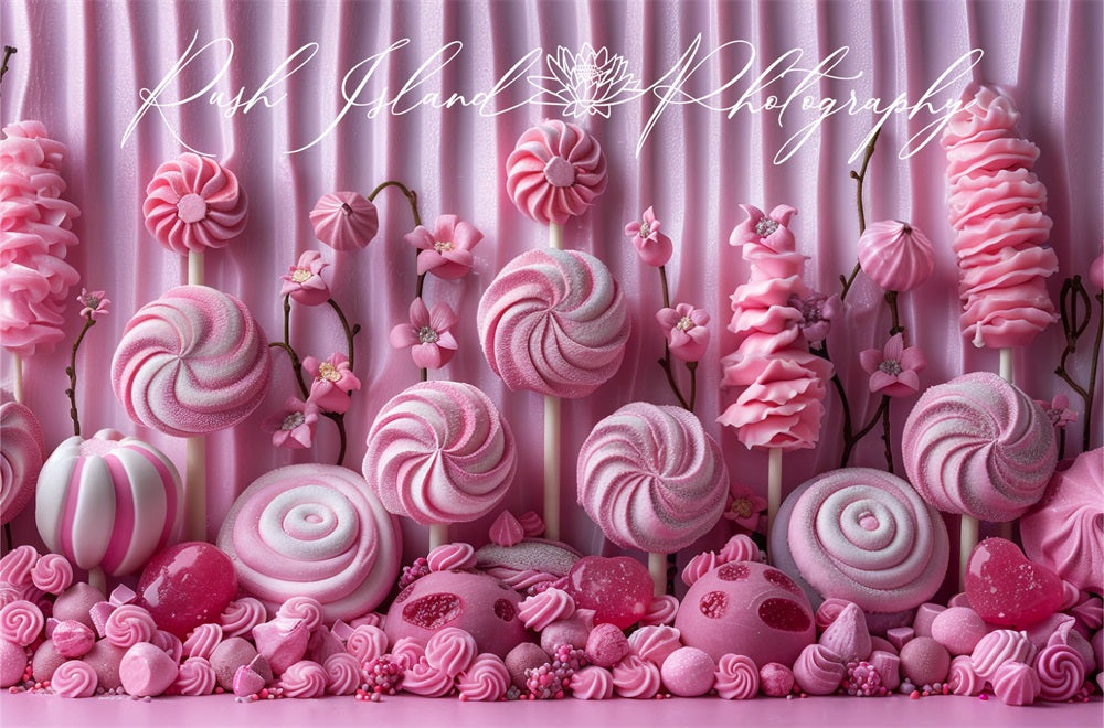 Kate Rose Mur de bonbons Enfant Toile de fond conçue par Laura Bybee - Kate Backdrop FR