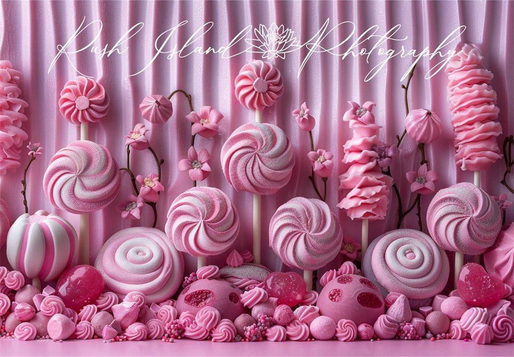 Kate Rose Mur de bonbons Enfant Toile de fond conçue par Laura Bybee - Kate Backdrop FR