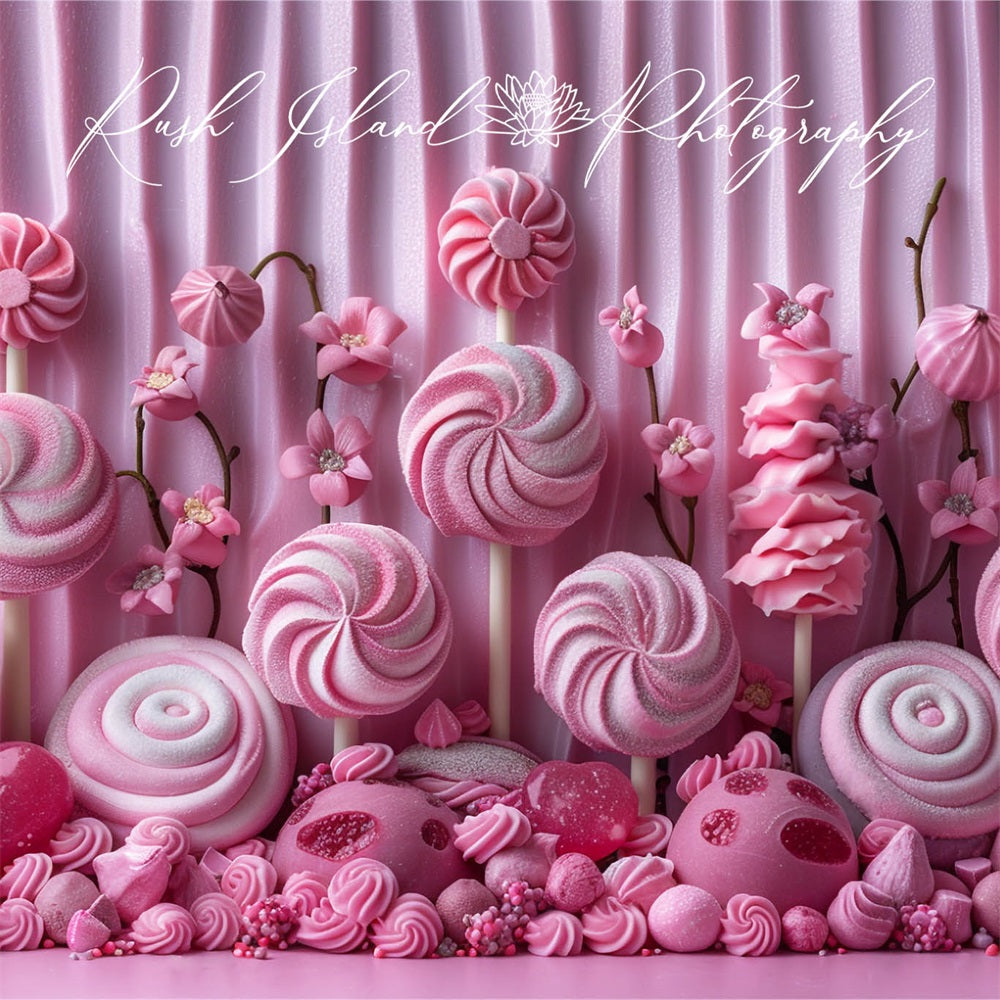 Kate Rose Mur de bonbons Enfant Toile de fond conçue par Laura Bybee - Kate Backdrop FR