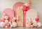 Kate Arche Rose Ballons Fleurs Élégant Toile de fond conçue par Patty Robert - Kate Backdrop FR