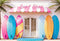 Kate Été Mer Coloré Magasin Planche de surf Toile de fond conçue par Emetselch - Kate Backdrop FR
