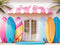Kate Été Mer Coloré Magasin Planche de surf Toile de fond conçue par Emetselch - Kate Backdrop FR