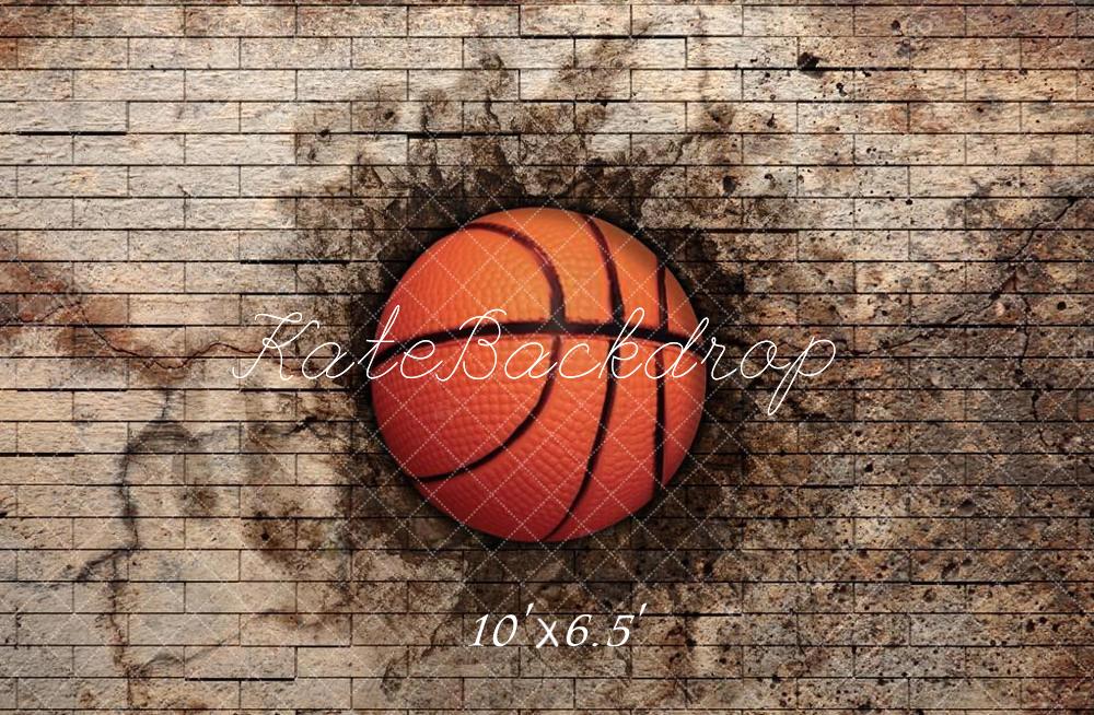Kate Mur de briques Basket-ball Sport Toile de fond conçue par Chain Photographie