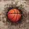 Kate Mur de briques Basket-ball Sport Toile de fond conçue par Chain Photographie - Kate Backdrop FR