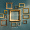 Kate Rétro Beaux-Arts Cadre photo doré Mur Vert Toile de fond conçue par Chain Photographie - Kate Backdrop FR