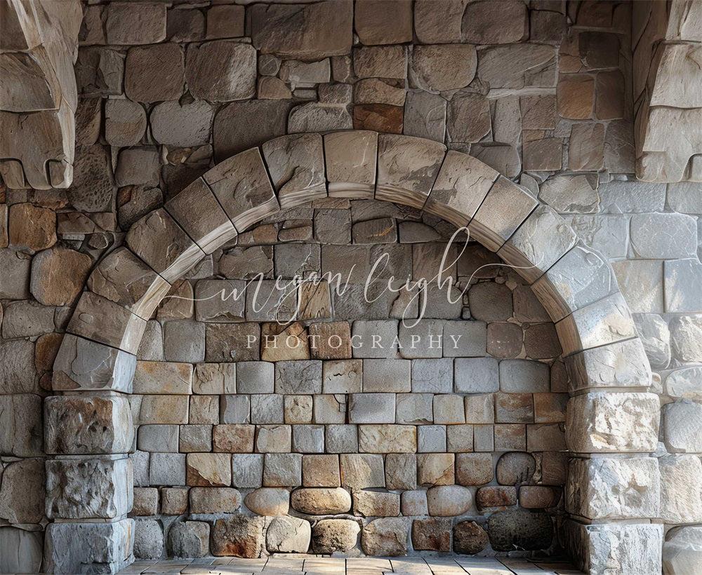 Kate Mur de pierre Arche Gris Toile de fond conçue par Megan Leigh