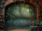 Kate Rose Grimpante Arche de brique Vert Toile de fond conçue par Laura Bybee - Kate Backdrop FR