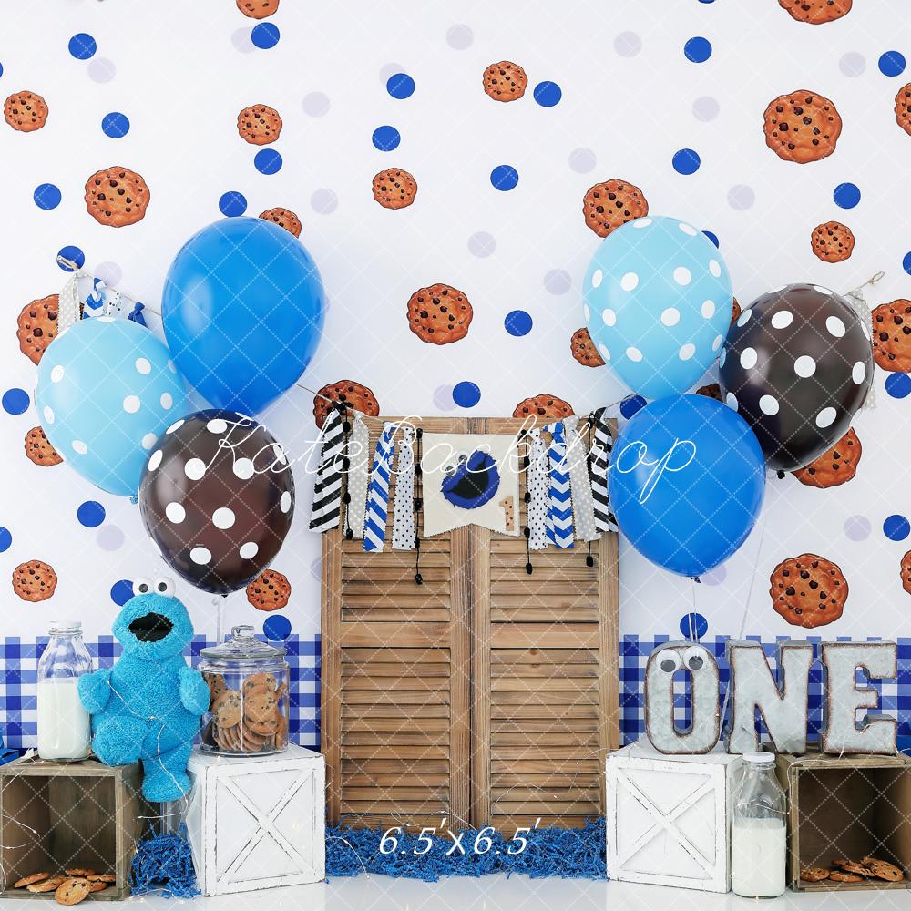 Kate Biscuits Monstre Ballons Anniversaire Enfant Toile de fond conçue par shutter swan