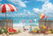 Kate Été Mer Plage Pastèque Oiseau Clôture Toile de fond conçue par Emetselch - Kate Backdrop FR