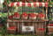 Kate Été Extérieur Forêt Stand de fraises Rouge Toile de fond conçue par Emetselch - Kate Backdrop FR