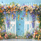 Kate Été Fleurs colorées Clôture Porte Papillons Toile de fond conçue par Chain Photographie - Kate Backdrop FR