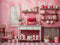 Kate Fantaisie Poupée Rose Cuisine Pain Toile de fond conçue par Chain Photographie - Kate Backdrop FR