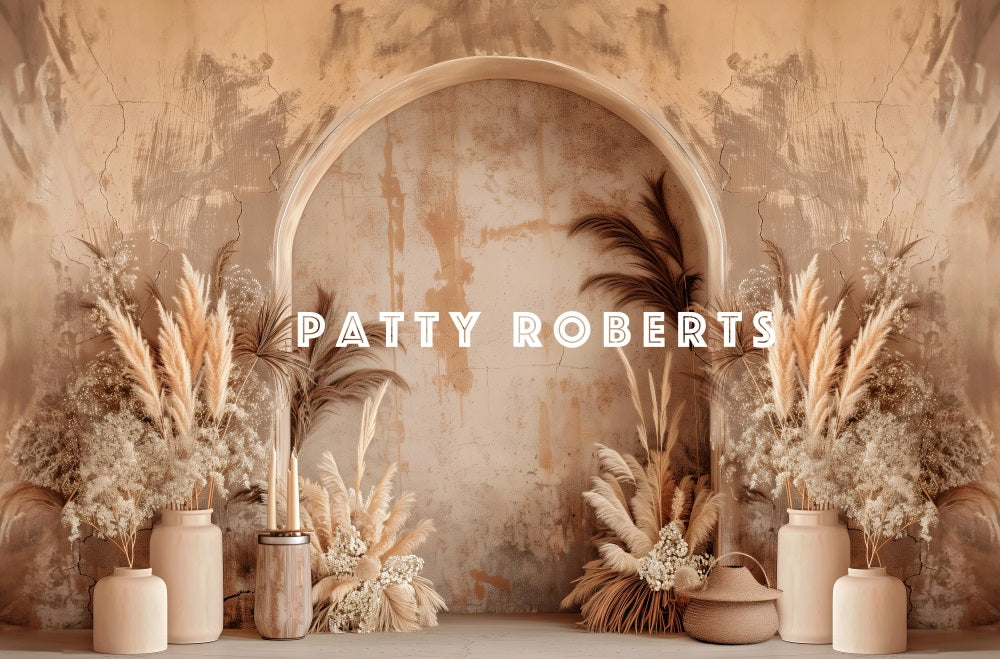 Kate Style bohème Arche Fête des mères Beige Toile de fond conçue par Patty Robert - Kate Backdrop FR