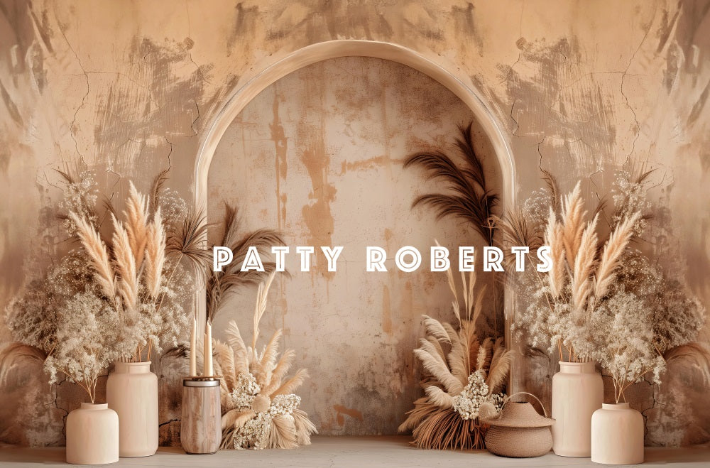 Kate Style bohème Arche Fête des mères Beige Toile de fond conçue par Patty Robert - Kate Backdrop FR