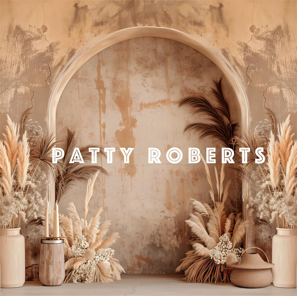 Kate Style bohème Arche Fête des mères Beige Toile de fond conçue par Patty Robert - Kate Backdrop FR