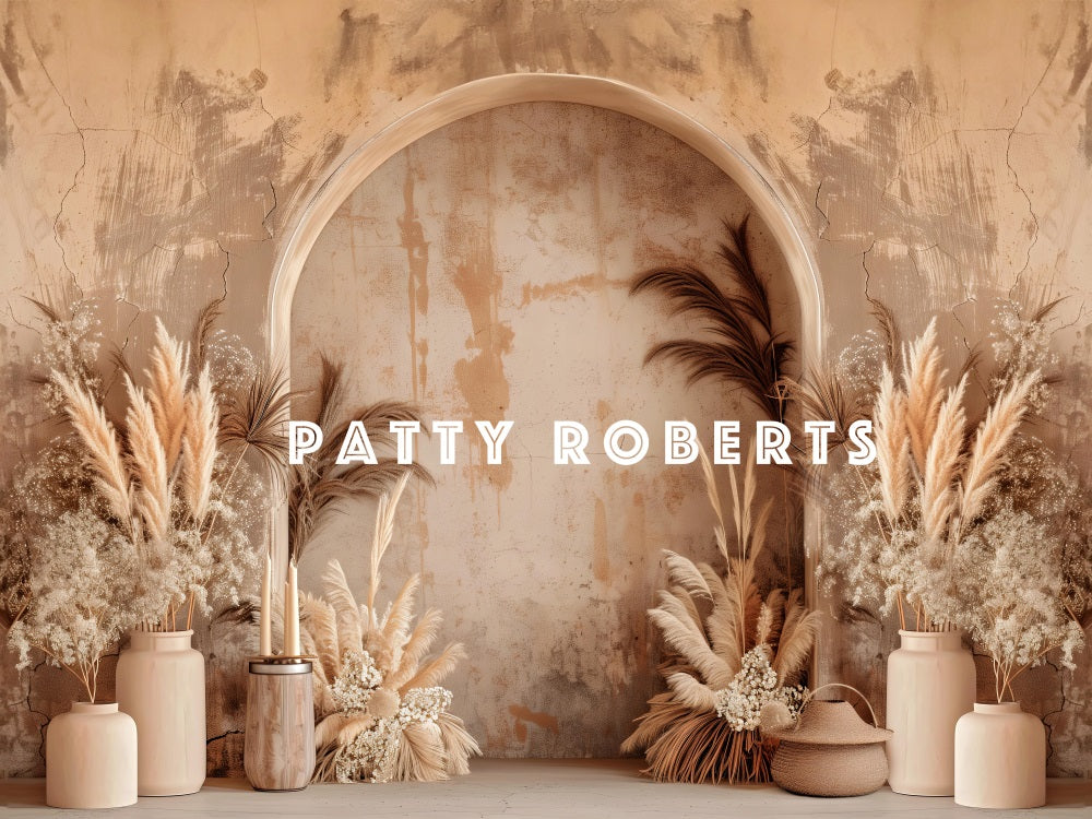Kate Style bohème Arche Fête des mères Beige Toile de fond conçue par Patty Robert - Kate Backdrop FR